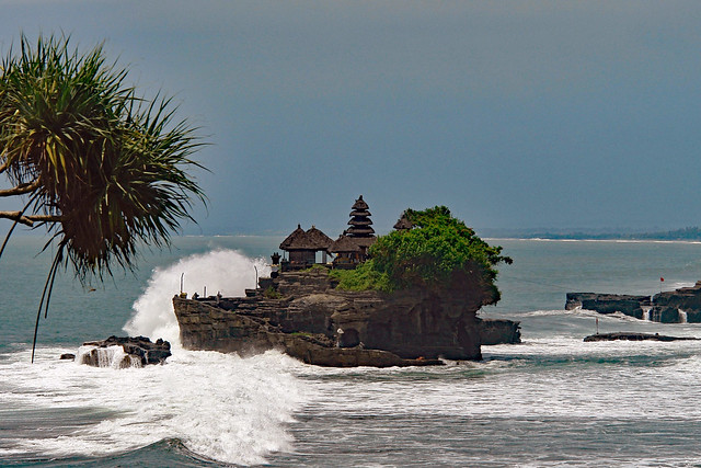 Tanah lot . Tempel in the sea . Bali