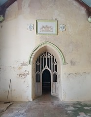 tower arch and early 19th Century screen
