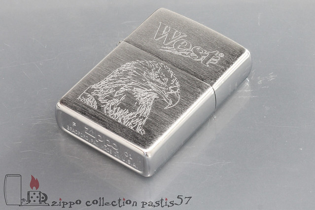 Zippo West Cigarettes 2001 Power Lights Edition Engraved Limited Serie 2001-06 01-F Seadler Ref 752 Reg 200 Brushed Chrome Box