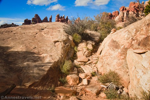 Part of the trail around Chesler Park, Needles District, Canyonlands National Park, Utah