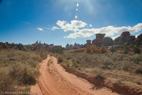 Looking back up the Joint Road, Chesler Park Trail, Needles District, Canyonlands National Park, Utah