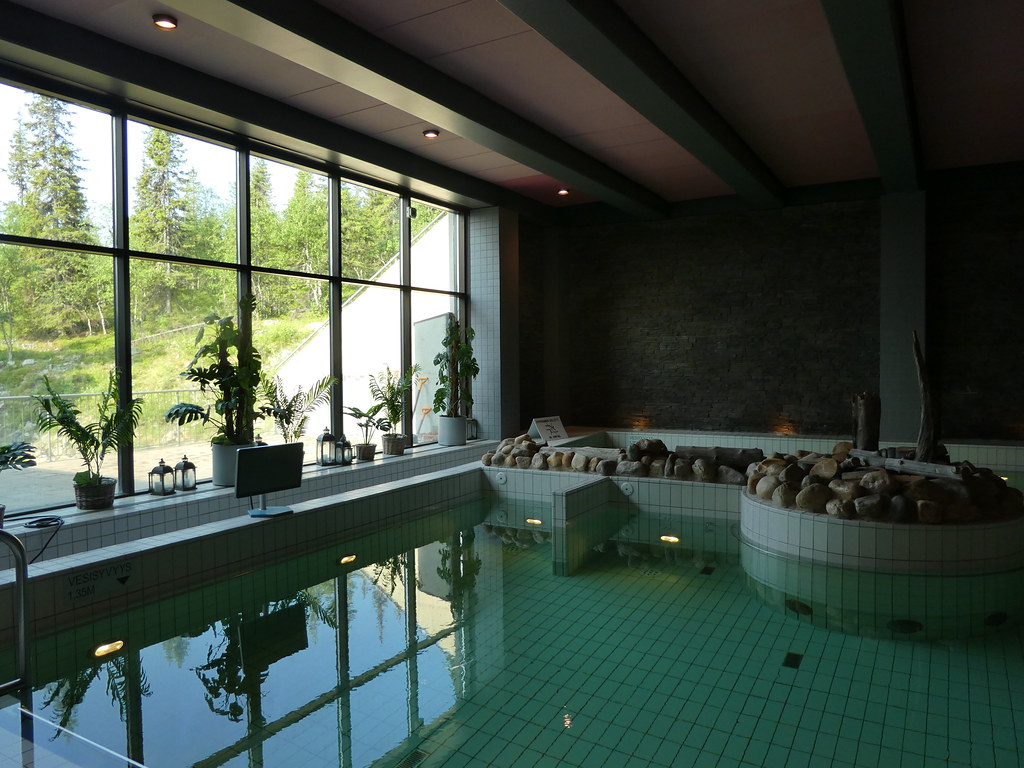 Swimming pool, Saaga Hotel, Ylläs