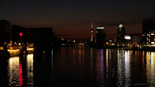 The River Spree at night, Berlin