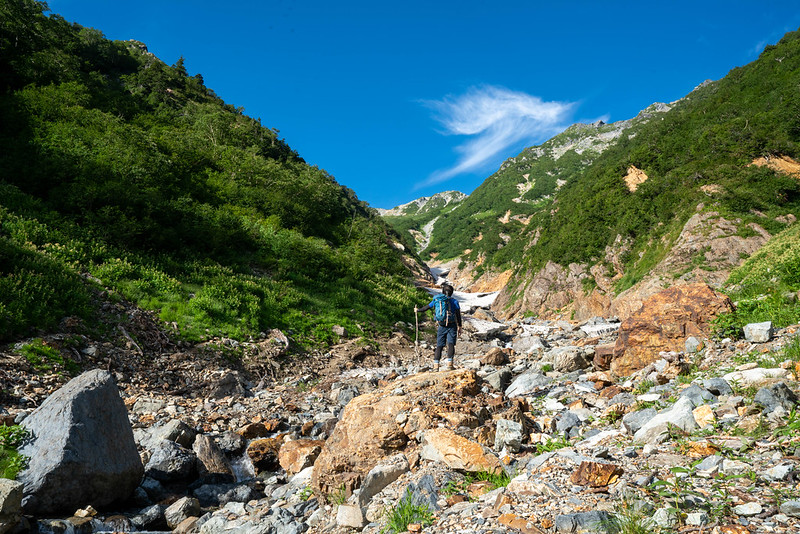 針ノ木岳登山道