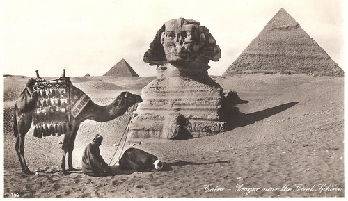 Cairo - The Great Sphinx. And the Great Pyramid of Giza. by pepandtim, <u>The Postcard</u>

A postally unused carte postale that was published by Lehnert & Landrock of