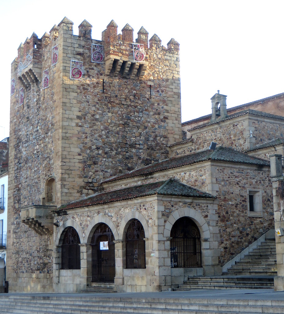 Tour de Bujaco, XIIe siècle, Caceres, province de Caceres, Estrémadure, Espagne.