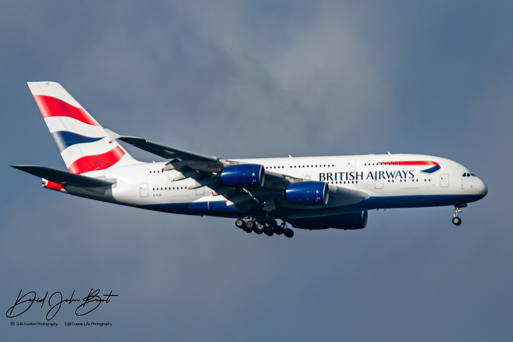 British Airways • Airbus A380 • G-XLEI