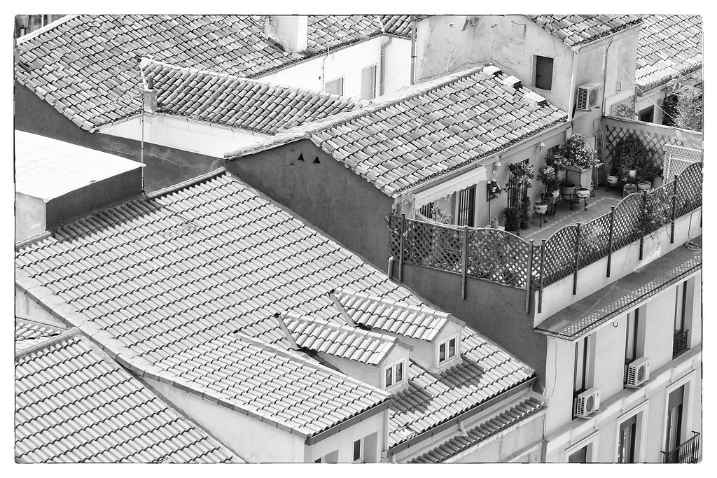 Madrid, tejados, terrazas, azoteas y remates