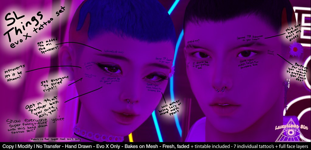 SL Things Evo X Face Set – New Release for Manly Weekend!