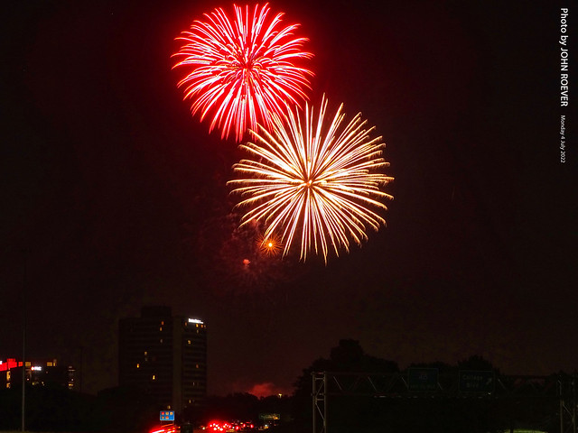 Fireworks in Overland Park, 4 July 2022