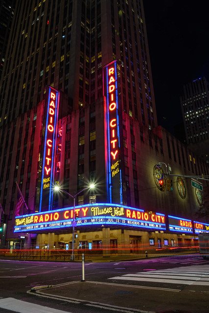 Radio City Music Hall by night