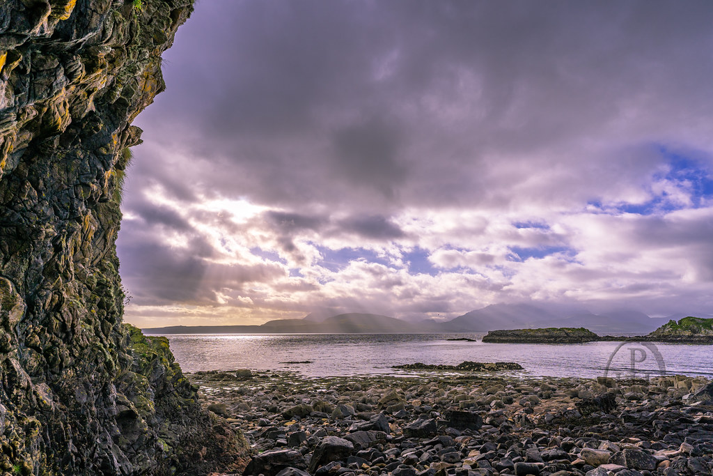Dunscaith Dreaming Clouds and Castle Stone and Sky on the Isle of Skye 1 of 10 in colour