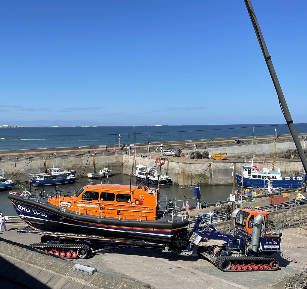 RNLI Seahouses Lifeboat 25-knot Shannon class all-weather lifeboat 13-36 John and Elizabeth Allan