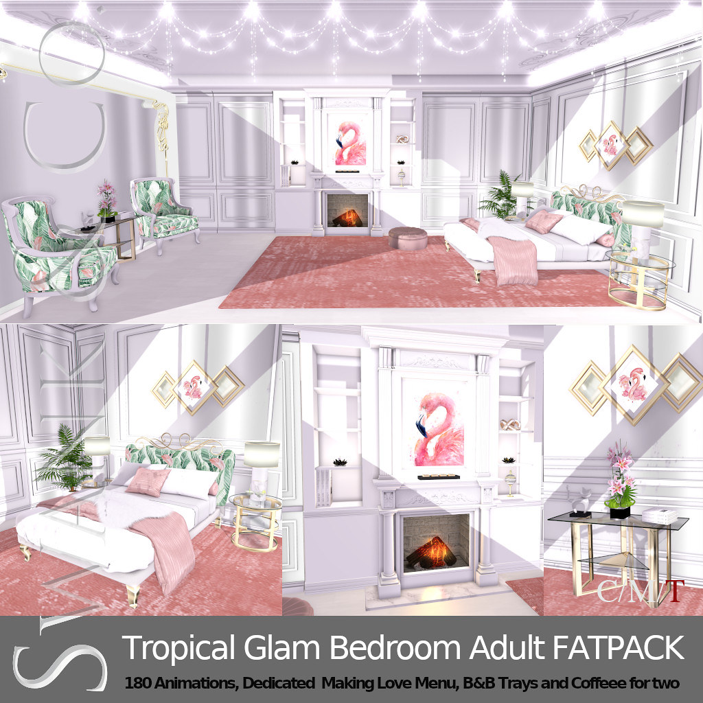 Tropical Glam Bedroom FATPACK