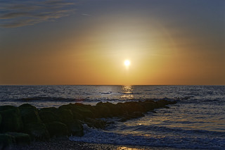 Sunset at Cleveleys 07.03.21