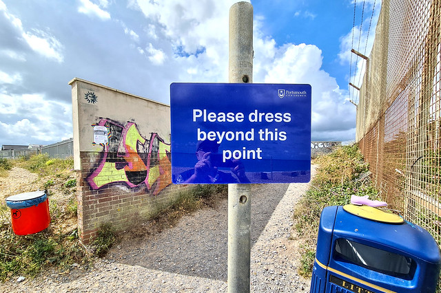 Please dress beyond this point