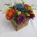 floral fall theme box