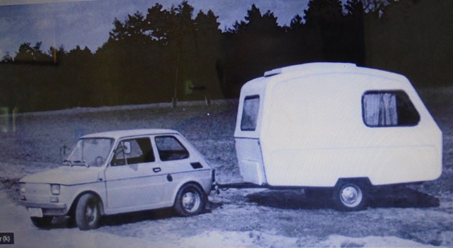 Fiat 126 and Niewiadow N-126 Caravan