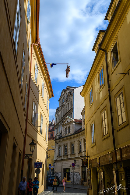 Man Hanging Out (1996) by David Černý.