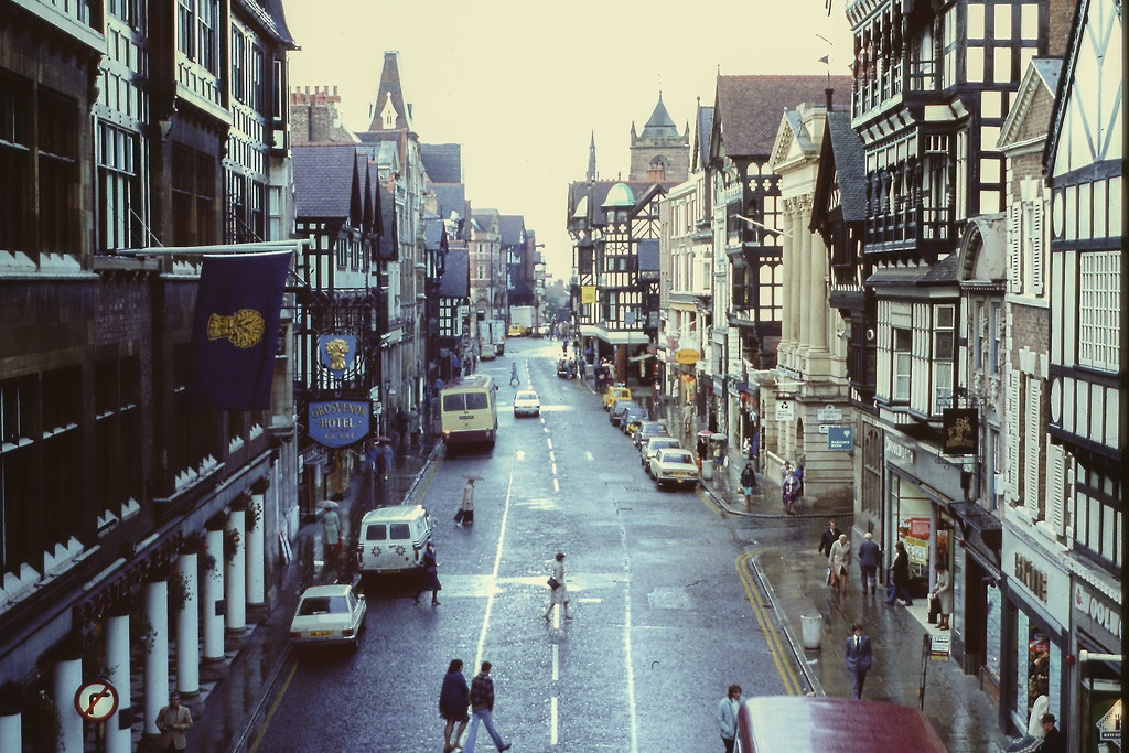 Eastgate Street, Chester, England September 1980