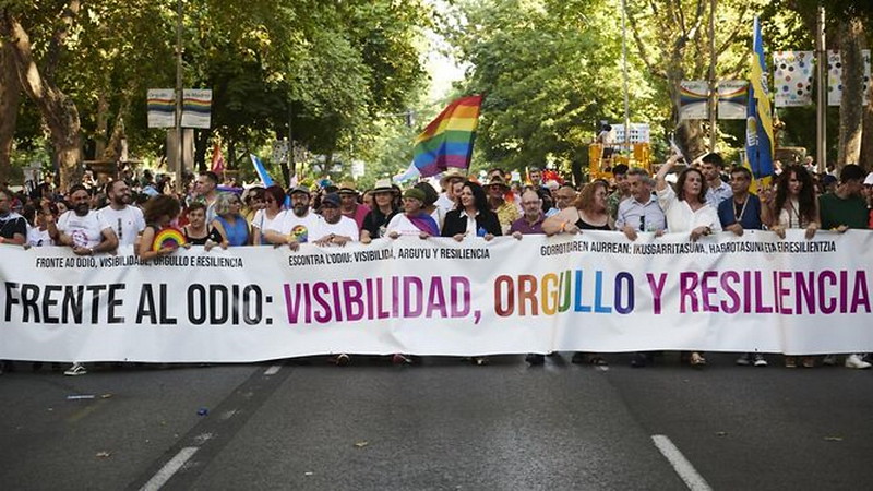 Al menos 1.000-000 de LGTBIQ+ se manifiestan en Madrid tras el parón por la pandemia del COVID 19