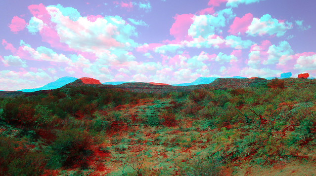 3D CAPROCK CANYON TX HYPER STEREO 6-23-22 RED CYQN ANAGLYPH