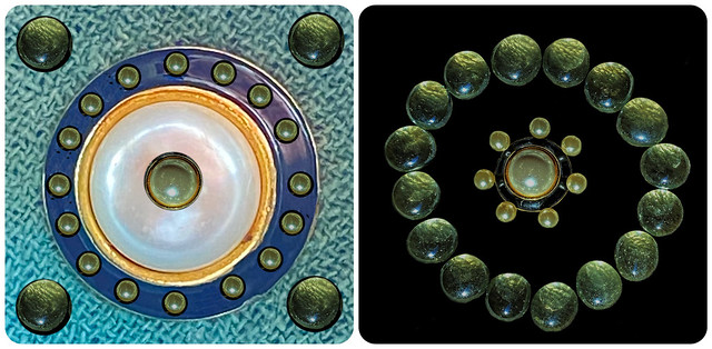 A Yin/Yang Diptych Display of Pearls