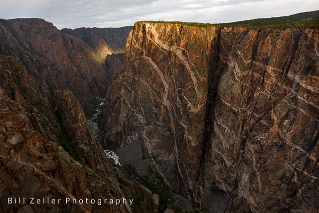 First Light on the Painted Wall, Black Canyon of the Gunnison N.P. South Rim, Colorado