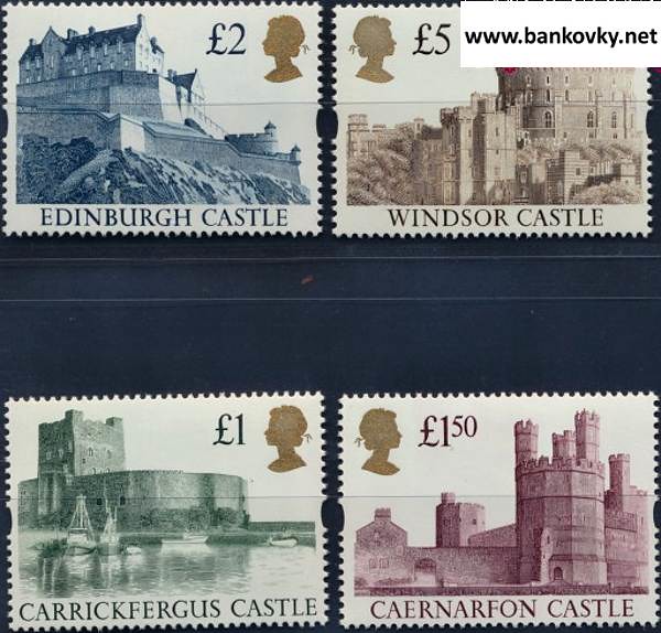 Známky V. Británia 1992 Britské pevnosti séria
