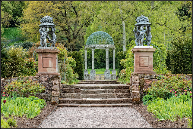 Cholmondely Castle Gardens rose garden entrance