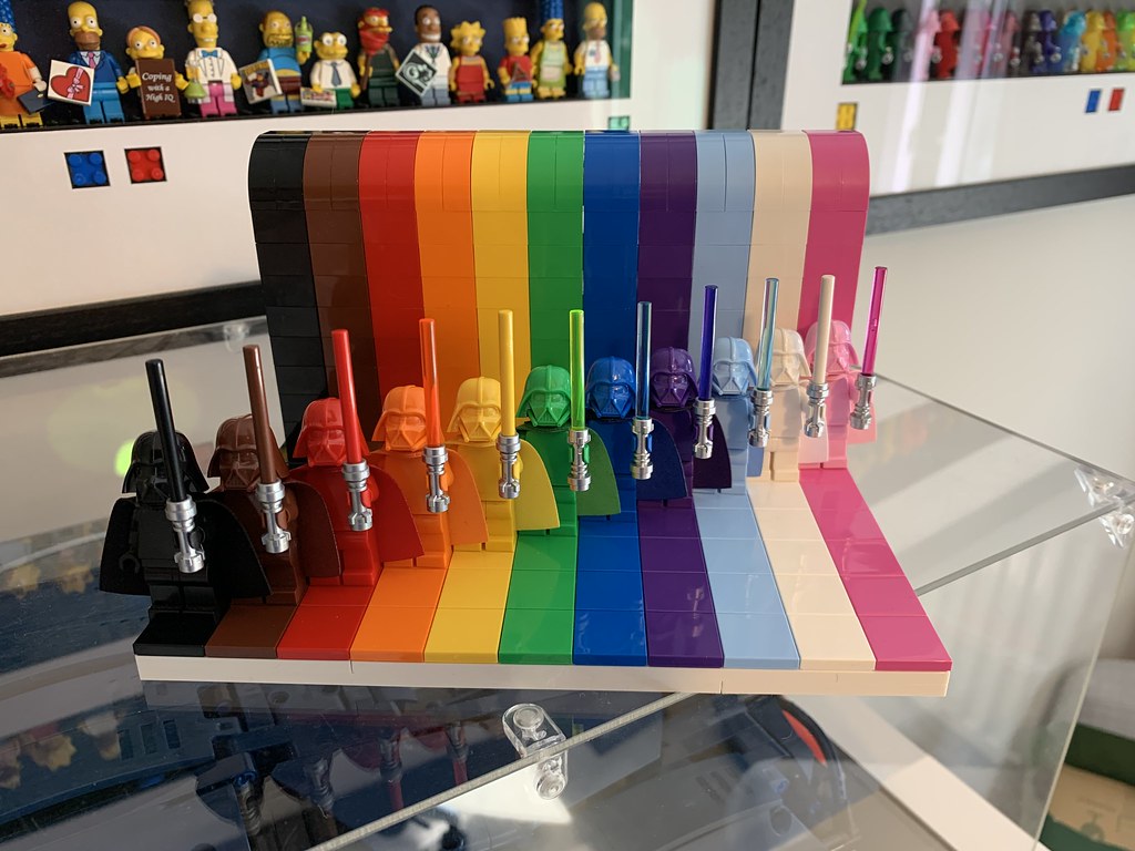Lego Darth Vader (in his Rainbow) Glory!