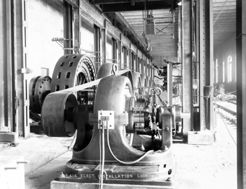 Electricty.,Westinghouse,Belt-driven,Exciters,And,Alternators.,Michigan,Lake,Superior,Power