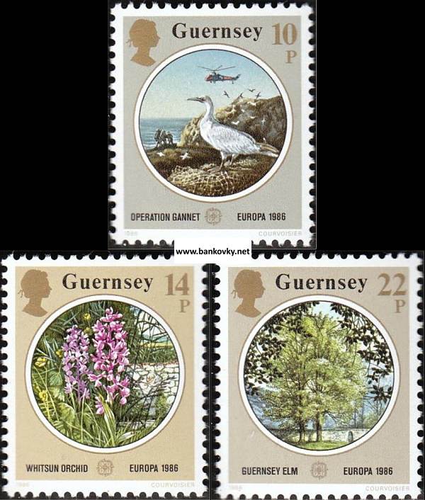 Známky Guernsey 1986 Životné prostredie séria MNH
