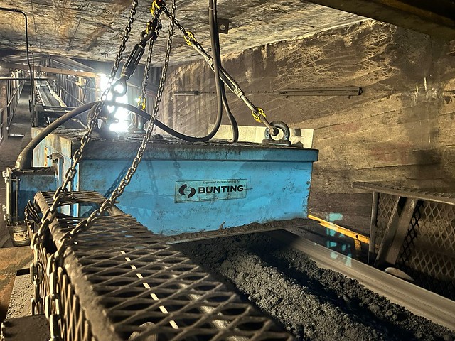 Electro Suspension Magnet in an underground mine