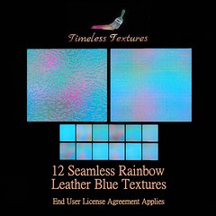 TT 12 Seamless Rainbow Leather Blue Timeless Textures