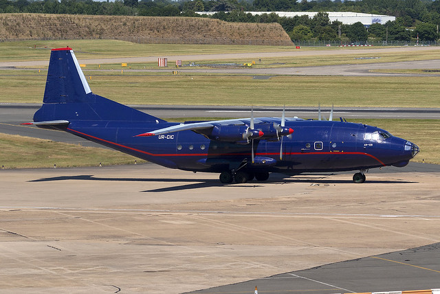 Meridian Air Cargo Antonov An-12BK UR-CIC at Birmingham Airport BHX/EGBB