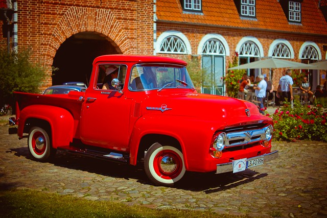 Ford F100  Baujahr 1954 - 41st 'ADAC Oldtimerfahrt Bad Segeberg' - Segeberg district - Schleswig-Holstein - Germany - June 26, 2022