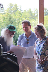 Rep. Cheeseman and CT DoAG Commissioner Hurlburt met with Gary Alligood with Wheathill Farm to learn more about projects funded by the Farmland Restoration Grant.