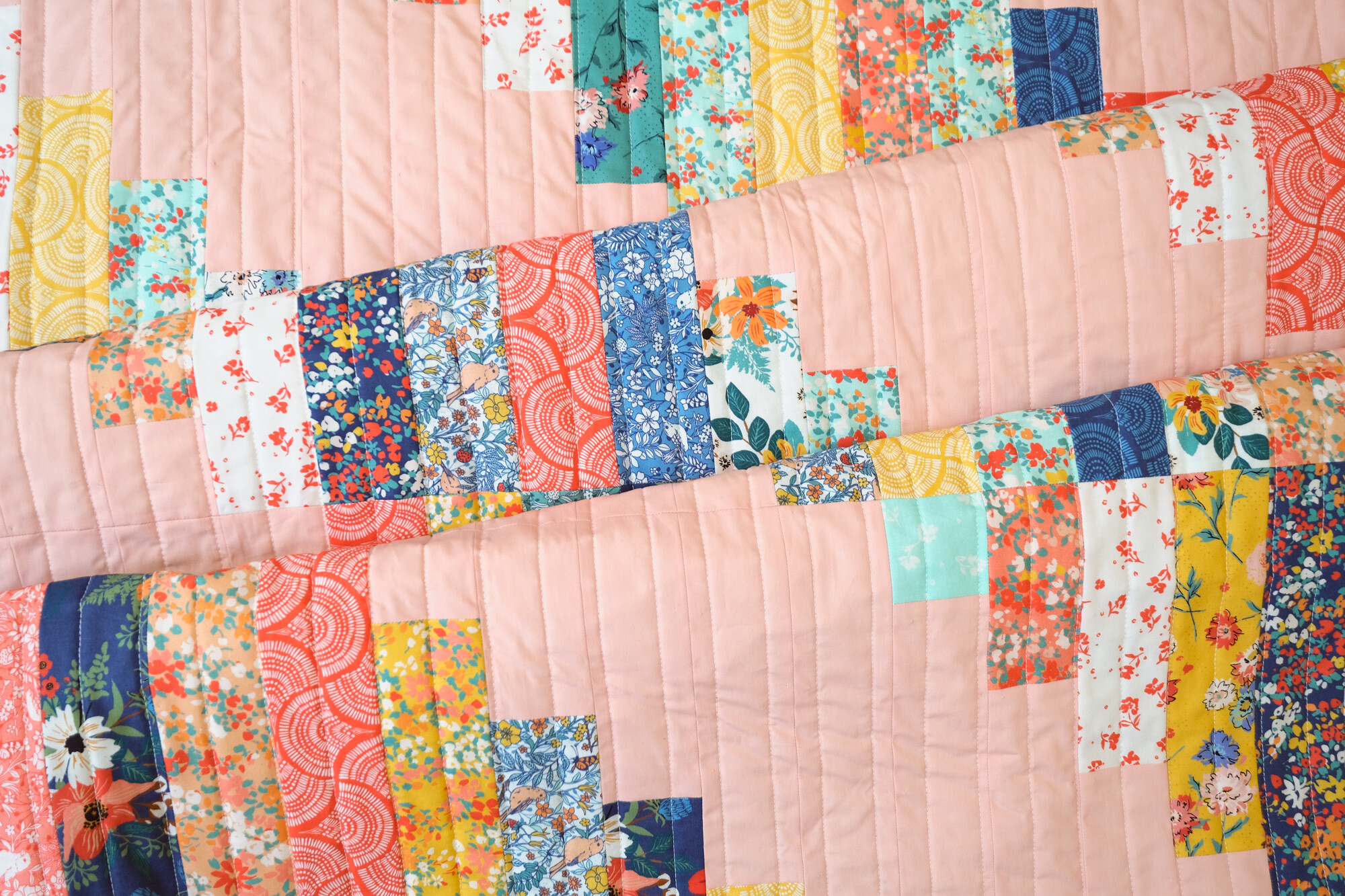 The Luna Quilt in Lady Bird - Kitchen Table Quilting