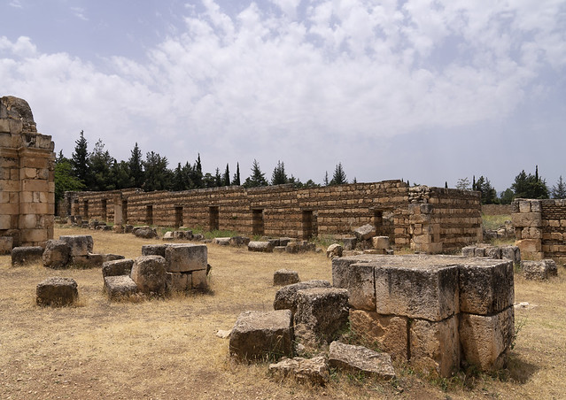 Ruins of the Umayyad Aanjar in Beeka valley, Beqaa Governorate, Anjar, Lebanon