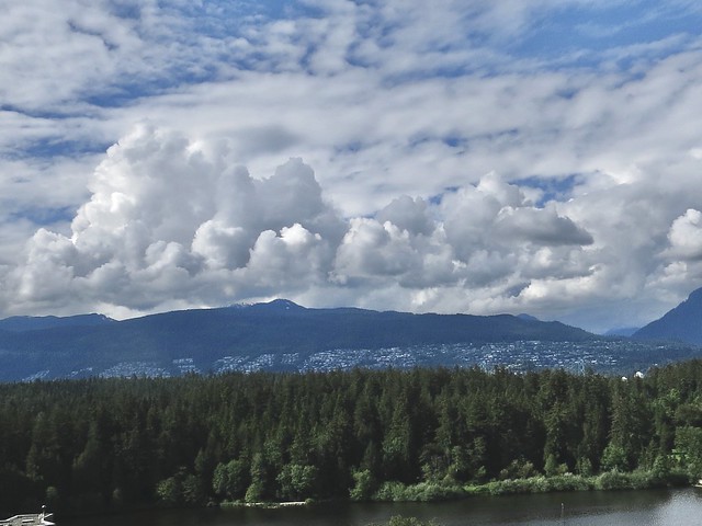 Clouds over the North Shore Mountains