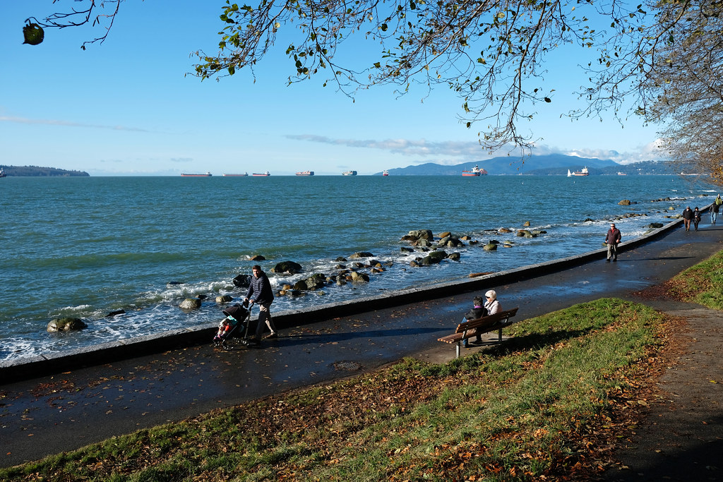 Stanley Park Seawall, Vancouver, BC, Canada