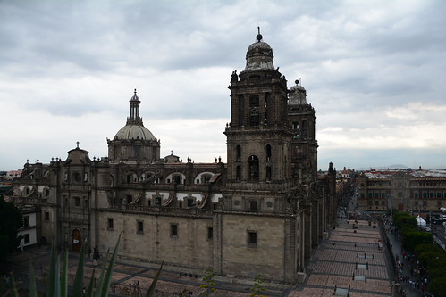 Sunset Over Historic Cathedral and Plaza by ralpe, origmex9561