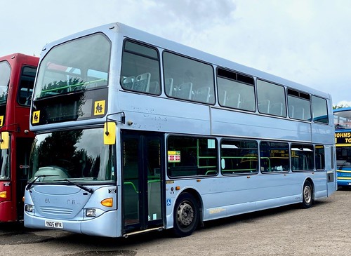 YN05 WFK ‘JOHNSON BROS. TOURS’. Scania N94UD / East Lancs Omnidekka on Dennis Basford’s railsroadsrunways.blogspot.co.uk’