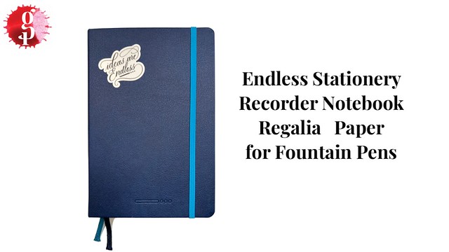 Endless Stationery Recorder Notebook Regalia Paper for Fountain Pens