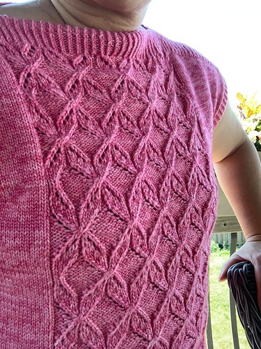 I love the lace even though blocking didn’t change it at all.