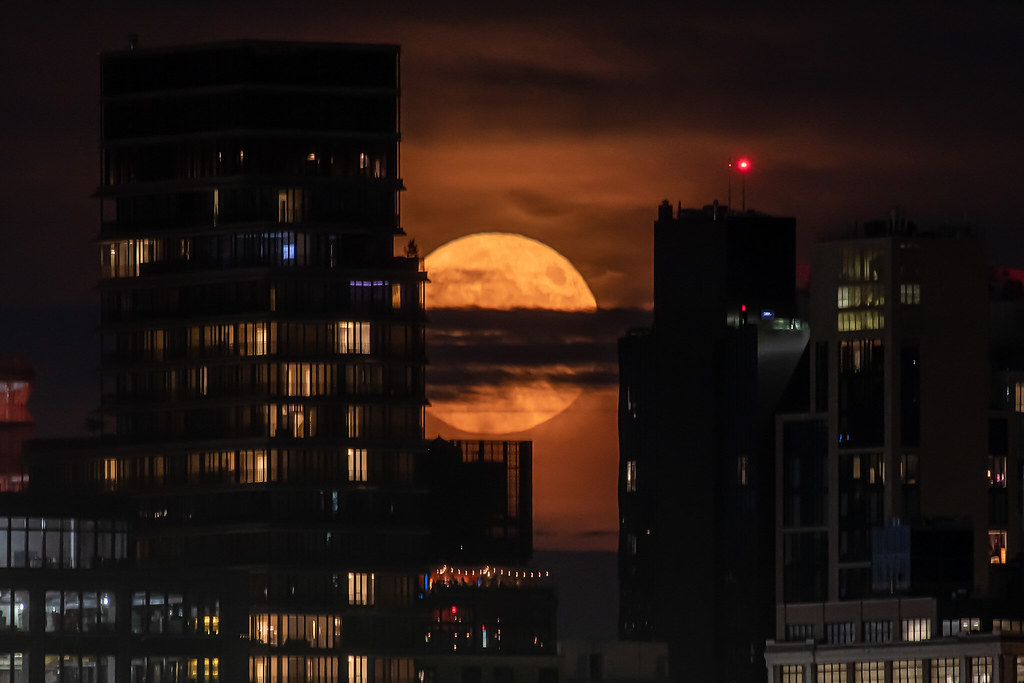 July 2022 Super Moon over NYC