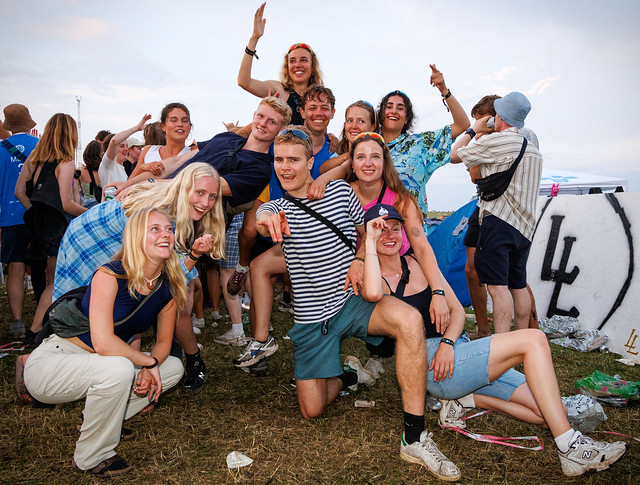 Campsite life at Roskilde Festival warm-up days