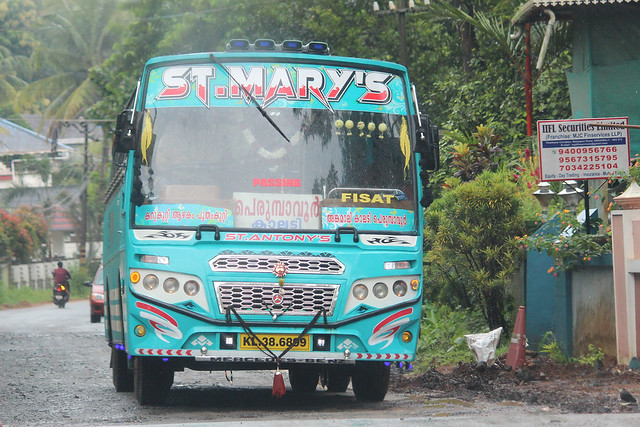 Ashok Leyland bus, Angamaly, Kerala, India