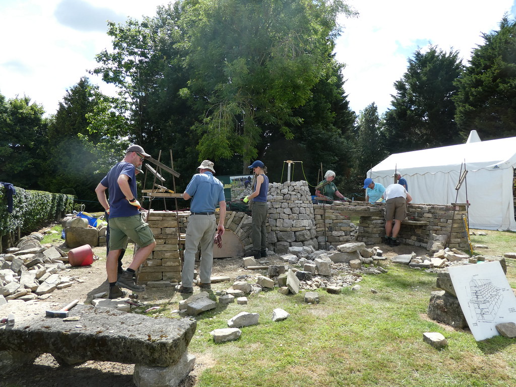Dry stone walling demonstration at the Great Yorkshire Show 2022